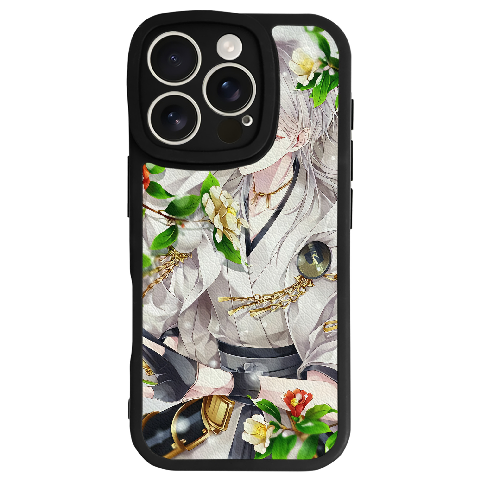 （画像用） 刀剣乱舞 Touken Ranbu 【iPhone 16シリーズ対応】シリコンスマホケース（レザー調） 材質：シリコン